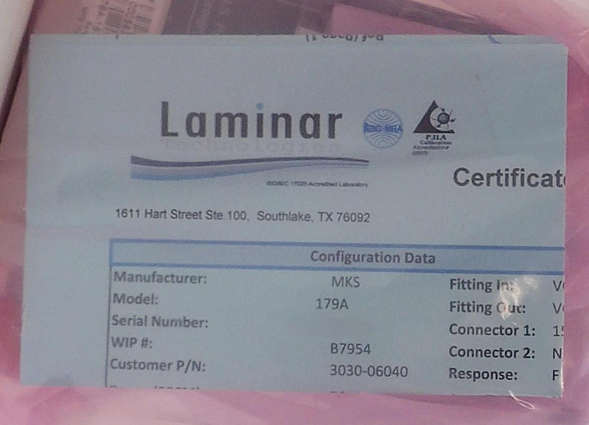 Refurbished MKS Instruments 179A-15721----S Mass Flow Controller MFC Refurbished