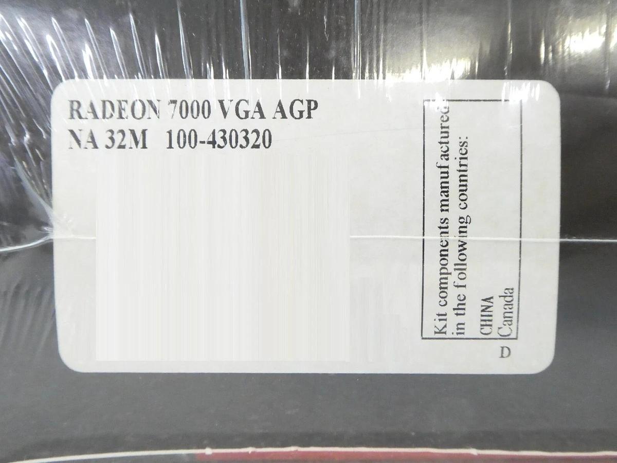Used ATI Technologies 100-430320 Radeon 7000 VGA AGP 32 MB DDR Reseller Lot of 14 New