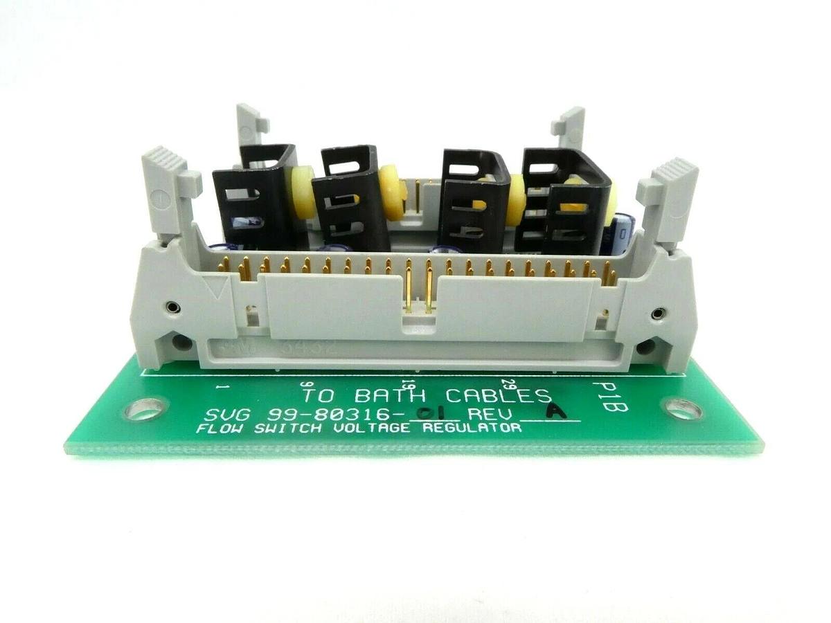 Used SVG Silicon Valley Group 99-80316-01 Flow Switch Voltage Regulator PCB 90S Spare