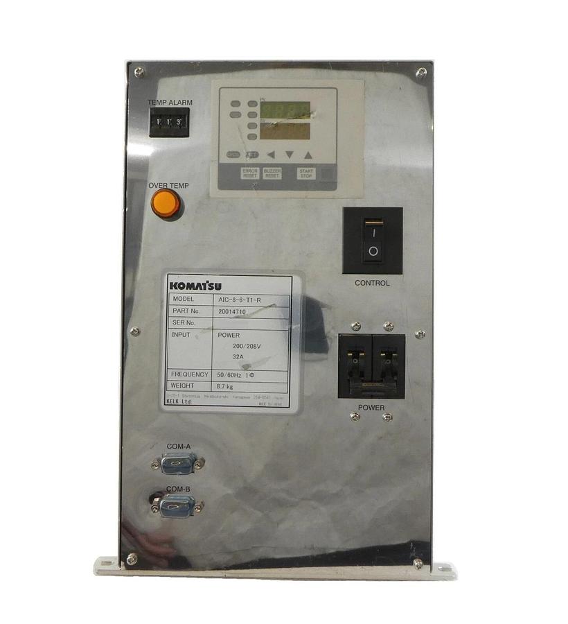 Used Komatsu Electronics 20014710 Temperature Controller AIC-8-6-T1-R Untested Spare