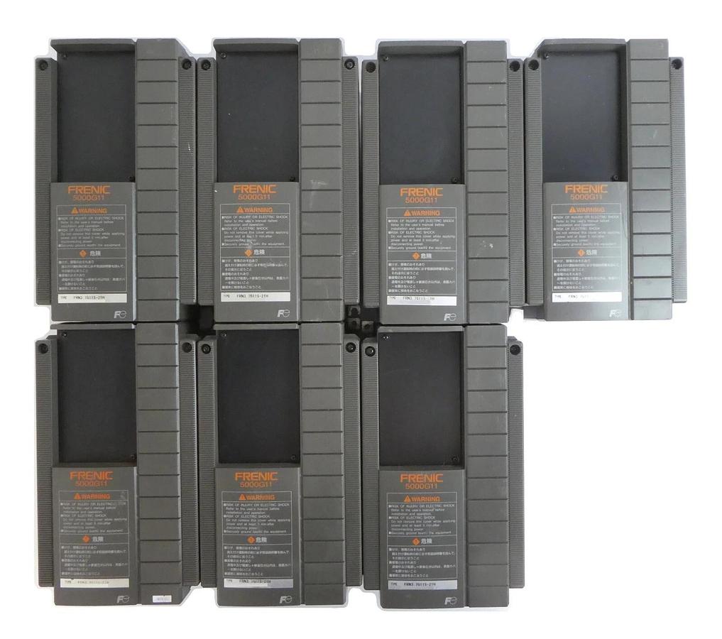 Used Fuji Electric FRN3.7G11S-2TH Frequency Changer Frenic 5000G11 Lot of 7 Working