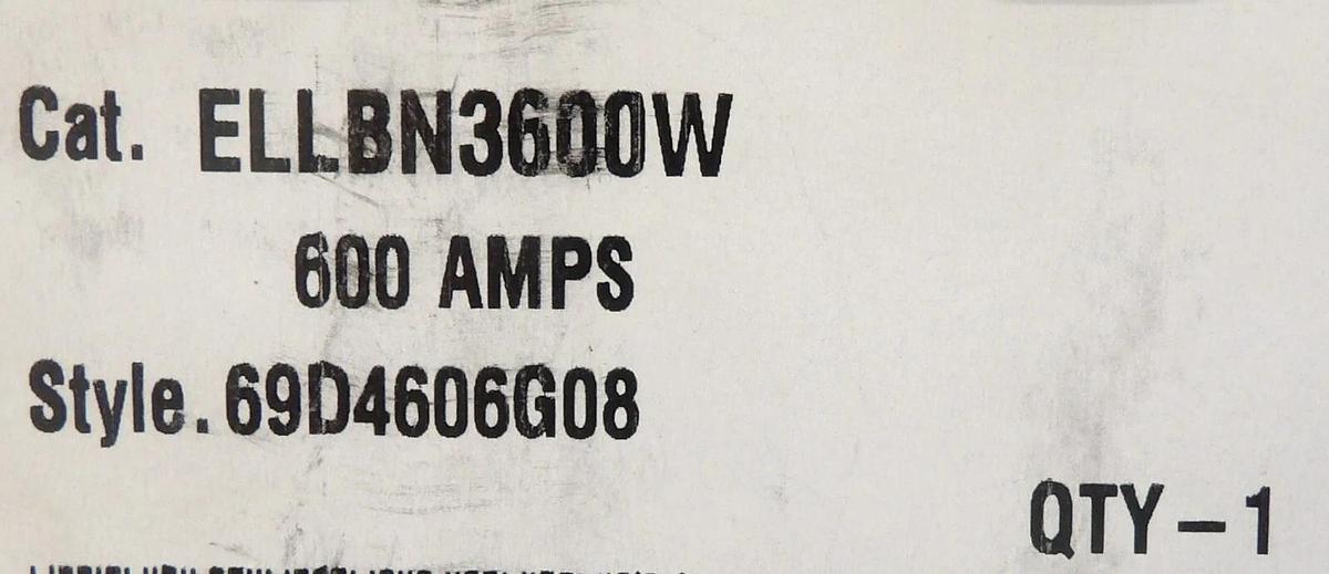 Used Eaton LGE3630NN 3 Pole Industrial Circuit Breaker L630E ELLBN3400W Working Spare