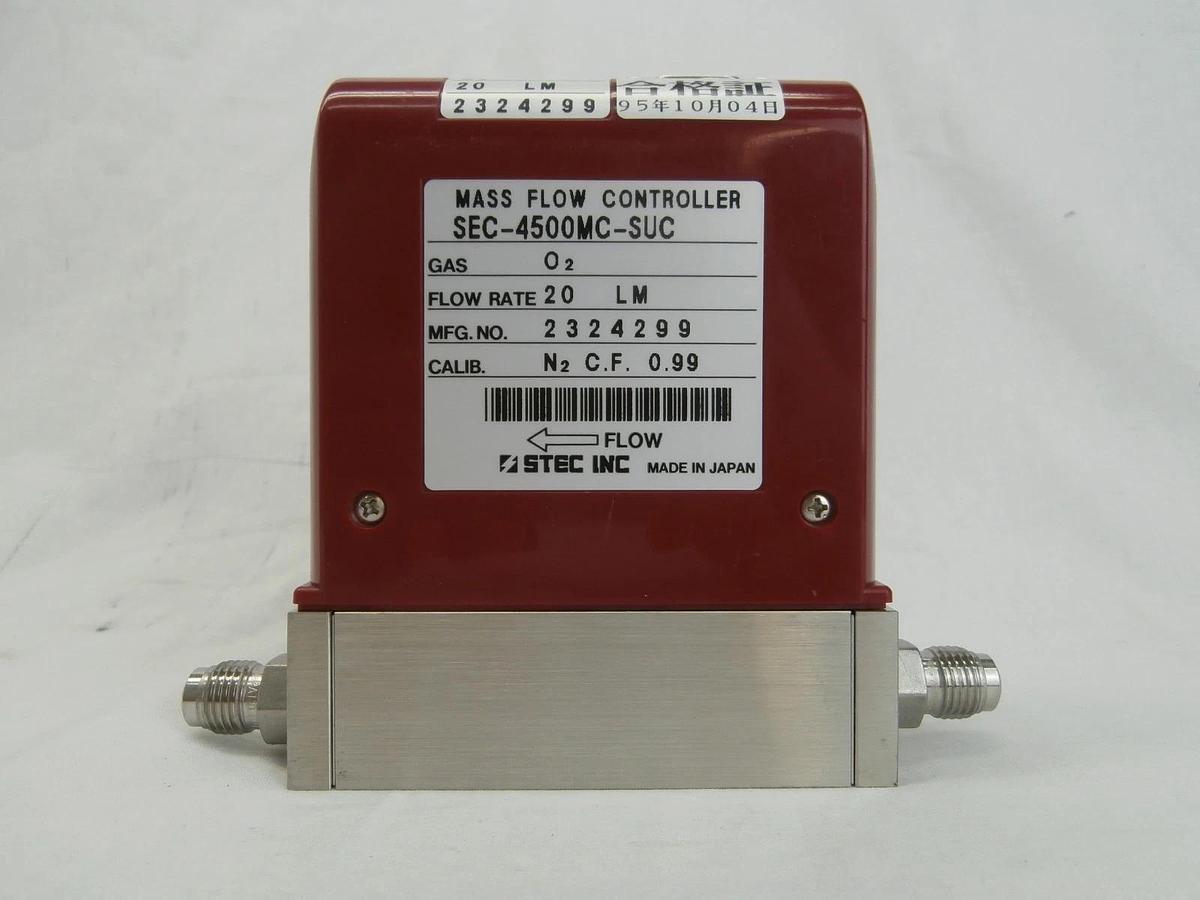 Used STEC SEC-4500MC-SUC Mass Flow Controller MFC SEC-4500 20 LM O2 Used Working
