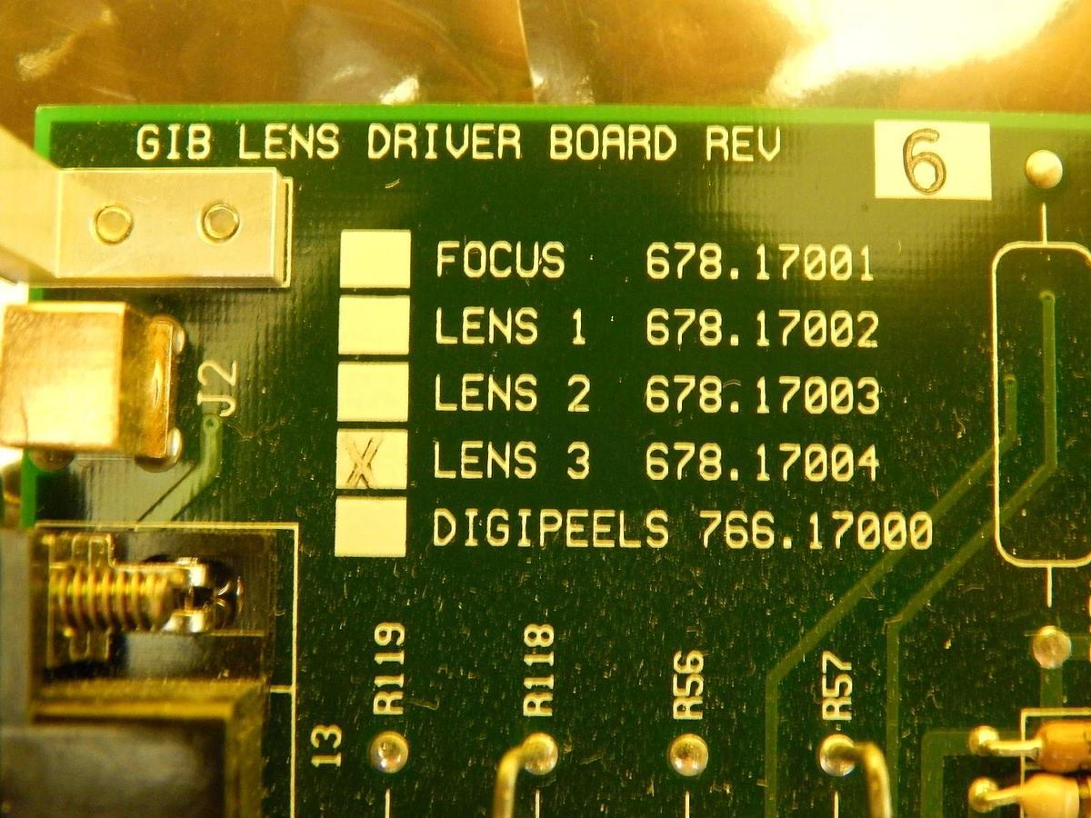 Used Gatan 678-17004 GIB Lens Driver LENS 3 PCB Card Rev. 6 JEOL JEM-2010F Used