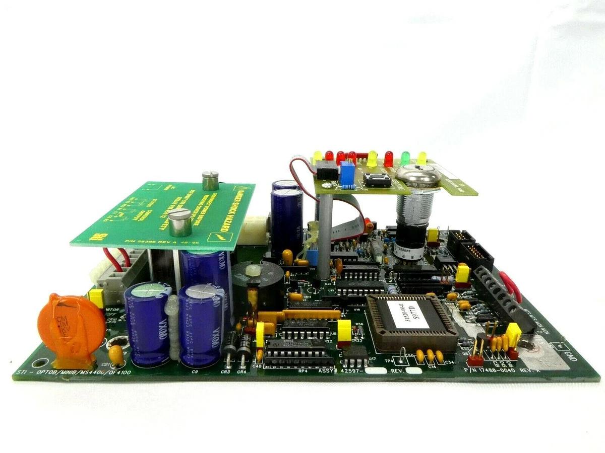 Used Sti 17488-0040 PCB Assembly OPTOB/MINIB/MS4400/OF4100 42597-0310 No Keys Working