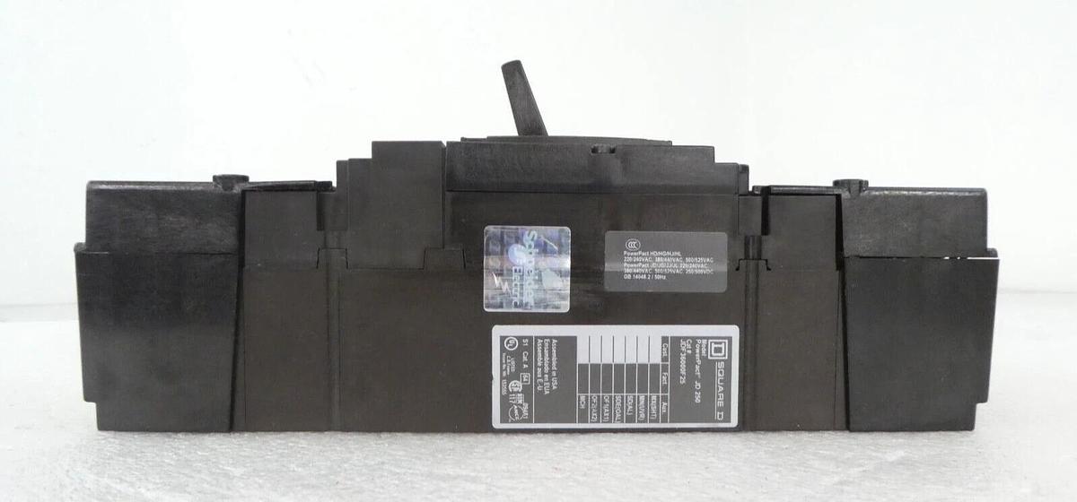 Used Square D JDF36000F25 Circuit Breaker PowerPact JD 250 CB200 Lot of 2 Working