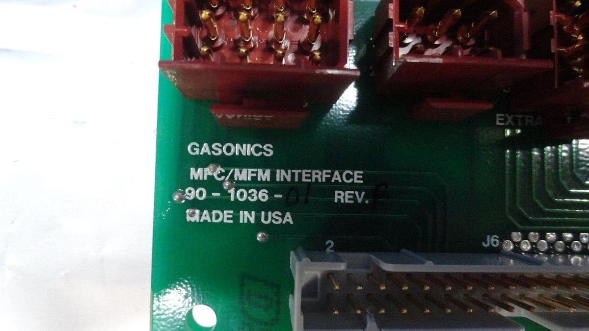 Used Gasonics 90-1036-01 MFC/MFM Interface PCB Revision F Lot of 2 Used Working