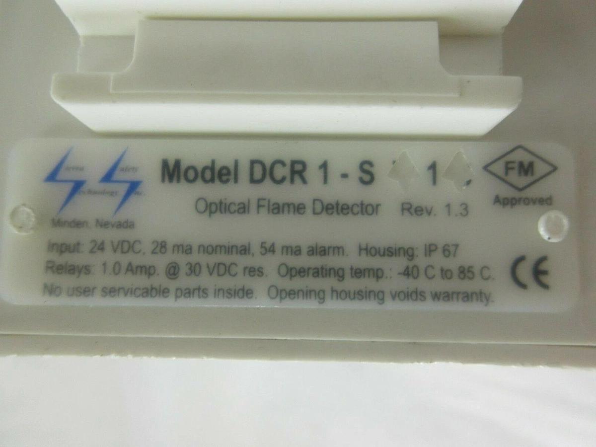 Used Sierra Safety Technology DCR1-S1 Optical Flame Detector Rev 1.3 Lot of 2 Working