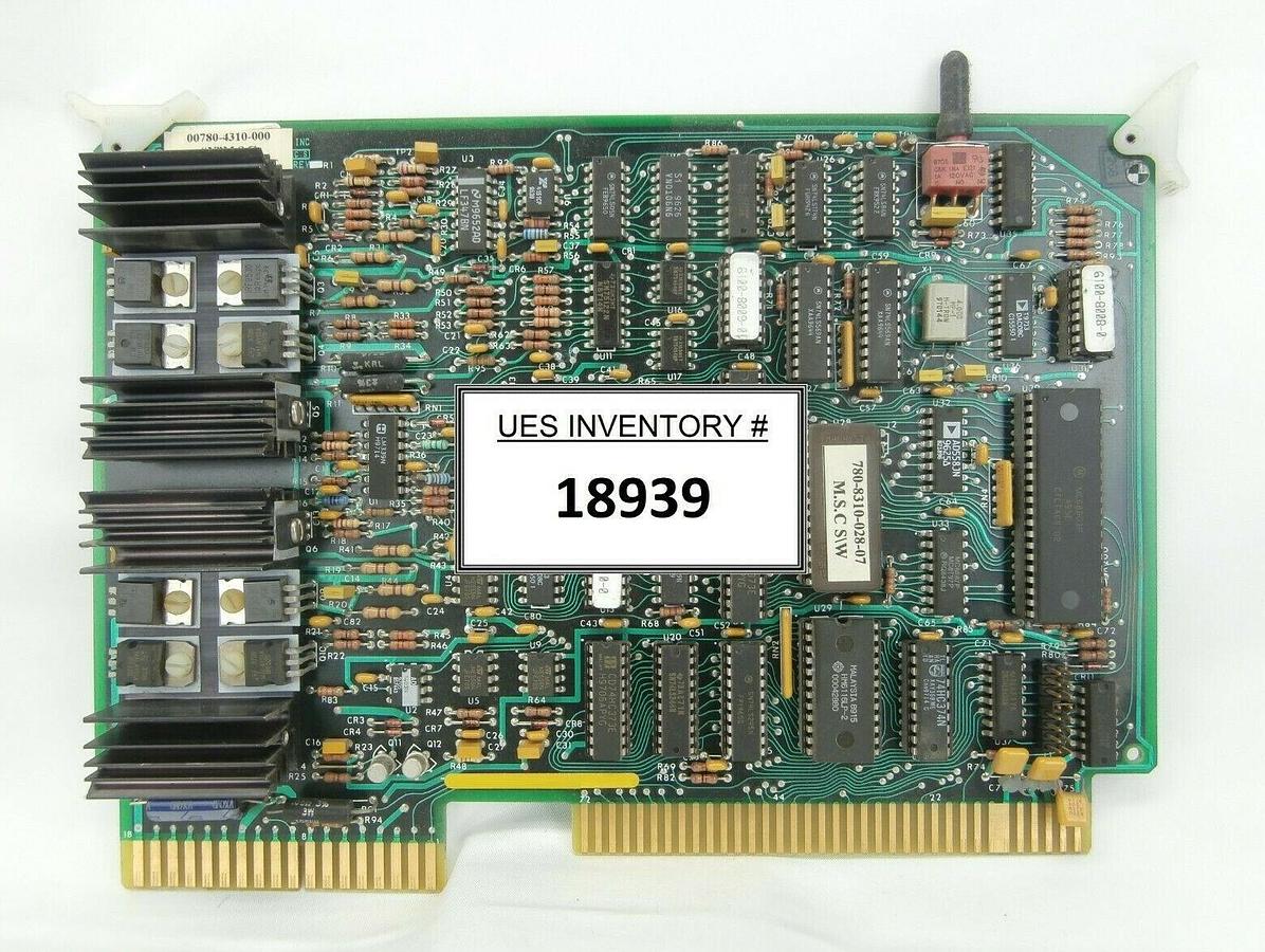 Used Kulicke & Soffa 00780-4310-000 Y MSC S/W PCB Card 06100-4311-001-01 Working