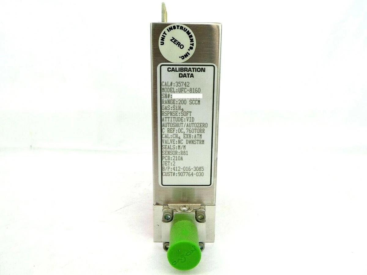 Used UNIT Instruments UFC-8160 Mass Flow Controller MFC 200 SCCM SiH4 Working Surplus
