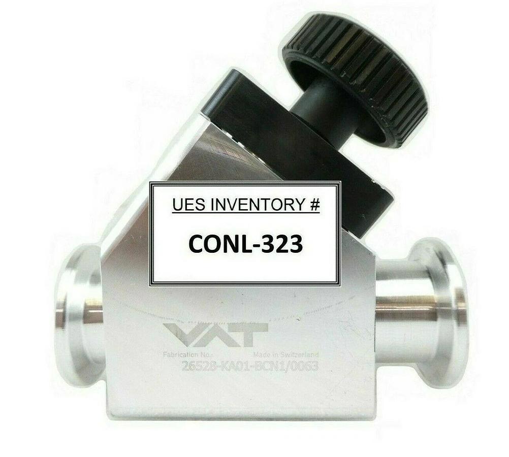 Used VAT 26528-KA01-BCN1 HV Inline Valve Manual Actuator AMAT 3870-05684 Working