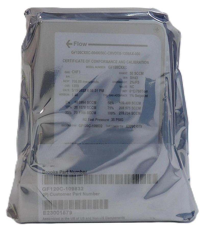 Brooks Instrument GF120C-109832 Mass Flow Controller MFC 50 SCCM CHF3 New