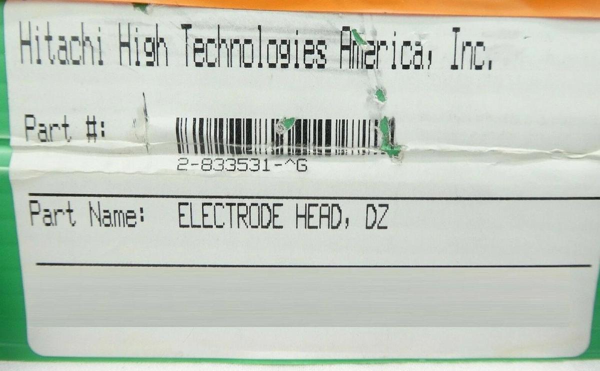 Used Hitachi High Technologies 2-833531-^G Electrode Head DZ Copper Exposed Working