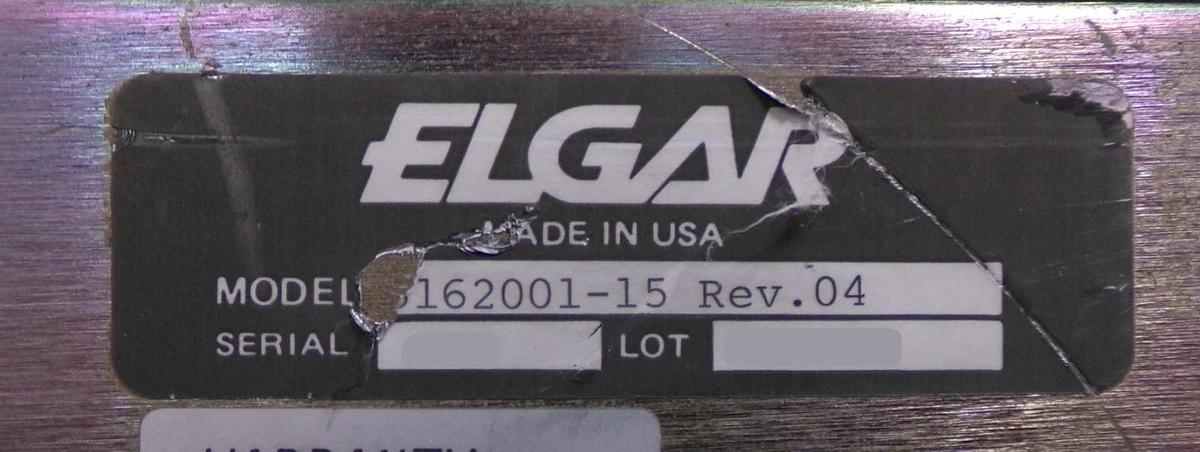 Used Elgar 5162001-15 SmartWave Industrial Power Source SW5250A No Knob Untested