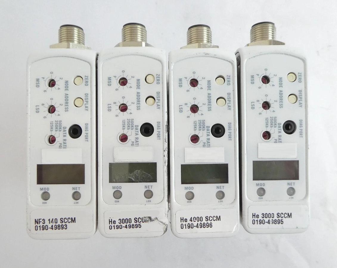 Used Brooks Instrument GF125CXXC Mass Flow Controller MFC Lot of 12 Working Surplus