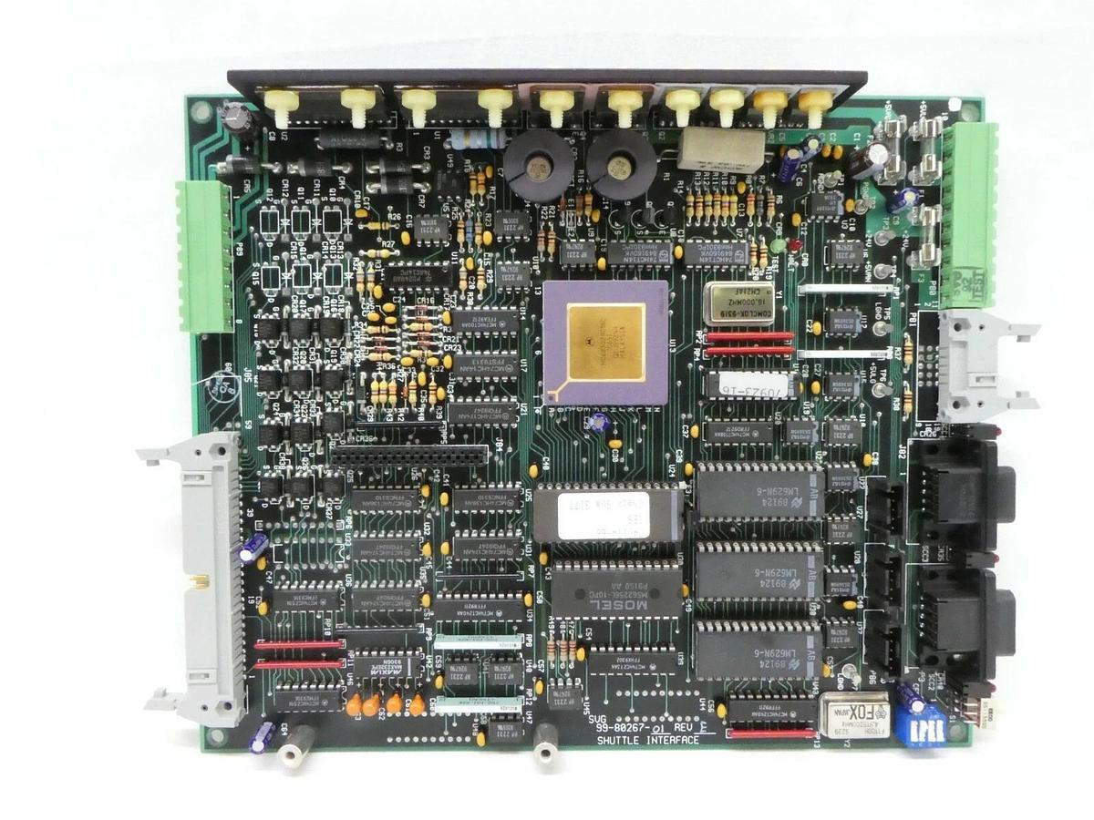 Used SVG Silicon Valley Group 99-80267-01 Shuttle Interface PCB Card Rev. E 90S Spare
