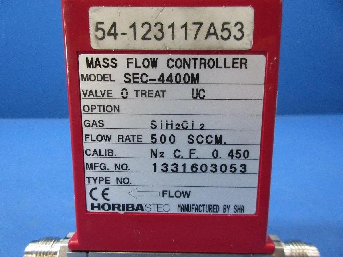 Used Horriba STEC SEC-4400M Mass Flow Controller MFC 500 SCCM SiH2Ci2 Used Working