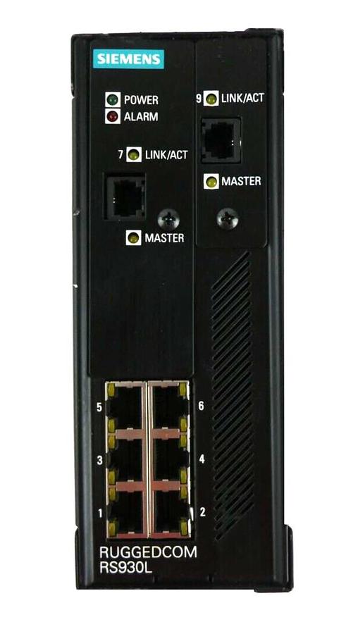 Used Siemens RS930L-HI-D-V1-V1-C01 6-Port Ethernet Switch RS930L Working Surplus