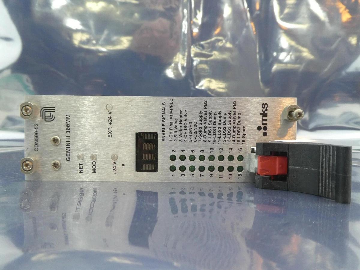 Used MKS Instruments CDN500-52 GEMINI II 300mm PCB Card AMAT CDN500-40 Working
