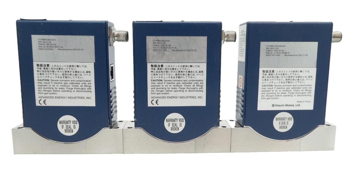 Used Aera PI-98 Series Mass Flow Controller MFC Reseller Lot of 9 Working Surplus