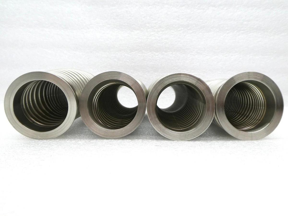 Used Edwards Flexible Bellows Vacuum Hose 8.5" NW40 KF40 Reseller Lot of 4 TPU Used