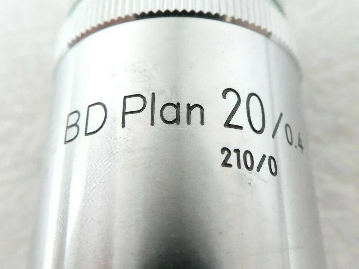 Used Nikon Precision BD Plan 20/0.4 Microscope Objective 210/0 Working Surplus