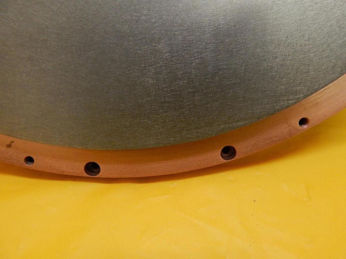 Used Materion Microelectronics ZTH-7179 Ti Titanium Target for Nordiko Used Working