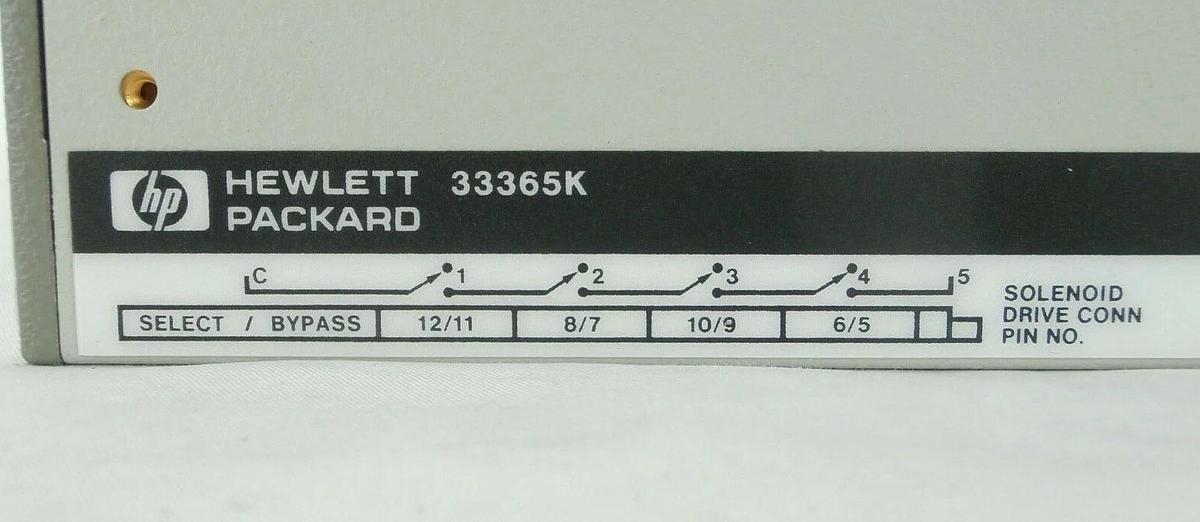 Used HP Hewlett-Packard 33365K Multi-Port RF Coaxial Switch Working Spare