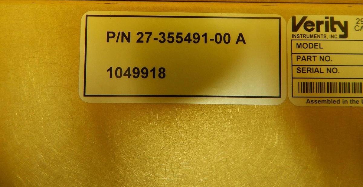Used Verity Instruments 1007444 PCB Control Unit SDC2006 Novellus 27-355491-00 Spare