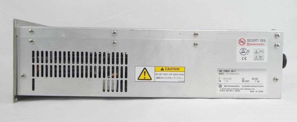 Used Shimadzu EI-R04M K1 Turbomolecular Pump Controller Hitachi M-712E Tested Working