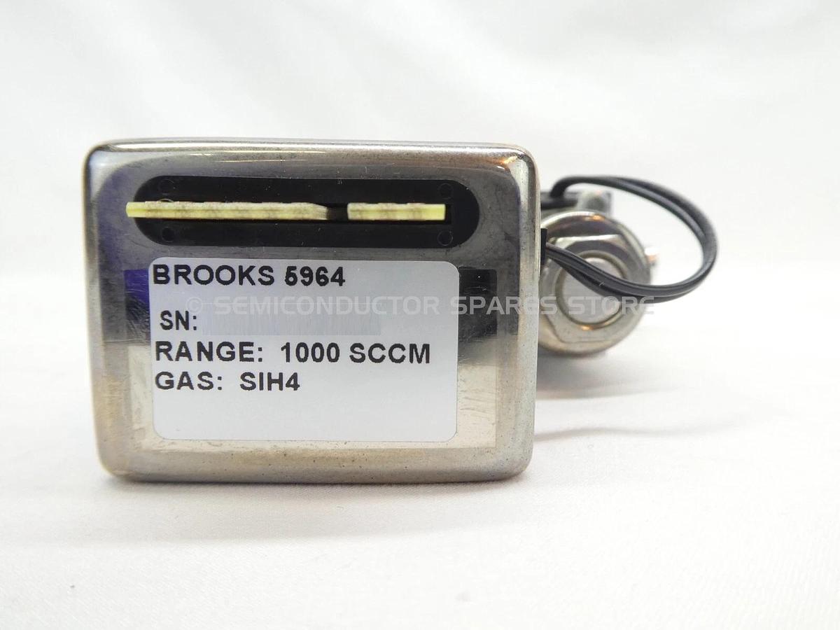 Refurbished Brooks 5964 Mass Flow Controller MFC 1000 SCCM SIH4 Lot of 2 OEM Refurbished
