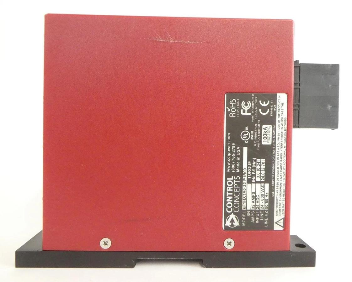 Used Control Concepts uF1HXTA0-32-P1R00 SCR Controller Module MicroFUSION Working