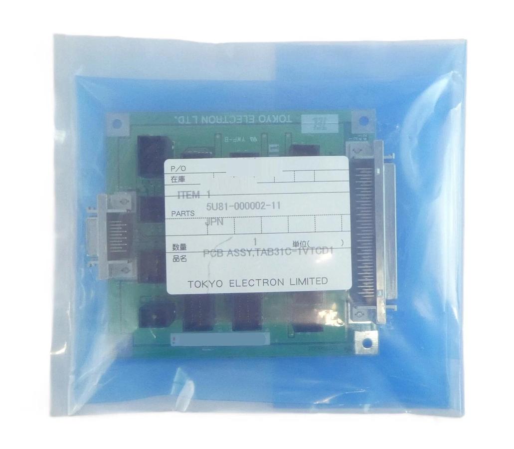 TEL Tokyo Electron U81-000002-11 PCB Assembly TAB31C-1VTCD1 New Surplus