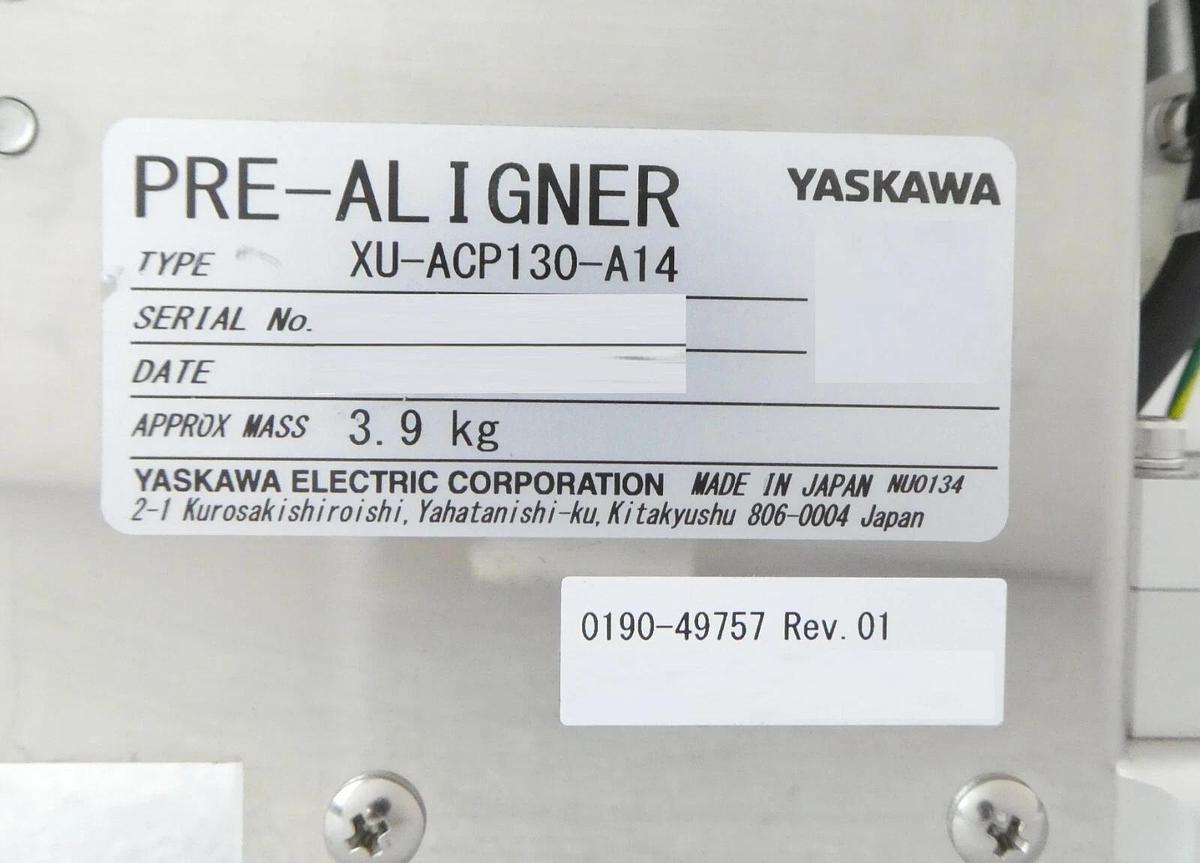 Used Yaskawa Electric XU-ACP130-A14 Prealigner AMAT 0190-49757 Working Surplus