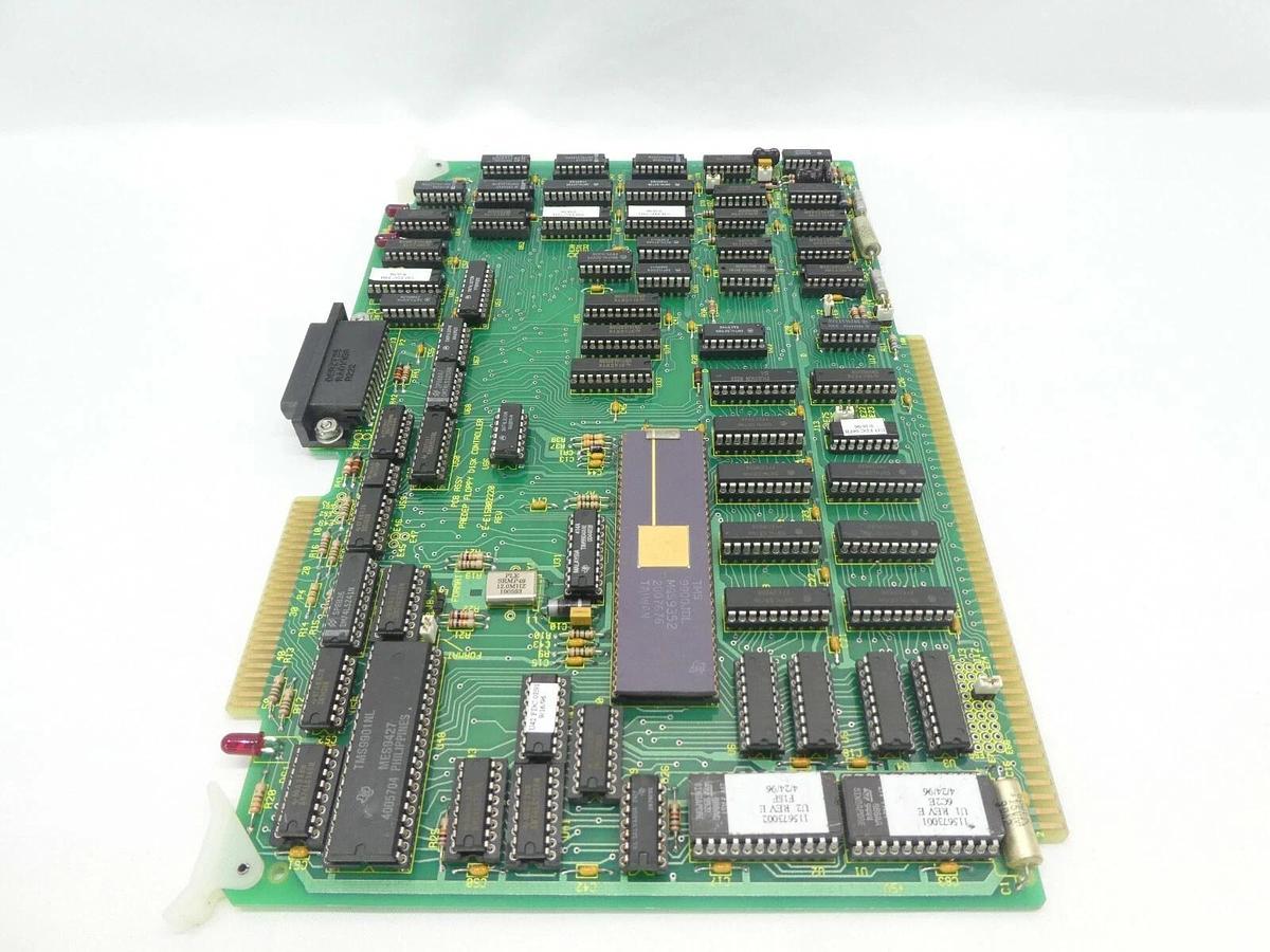 Used Varian Semiconductor VSEA E-E15002220 PCB Card Floppy Disk Controller Working