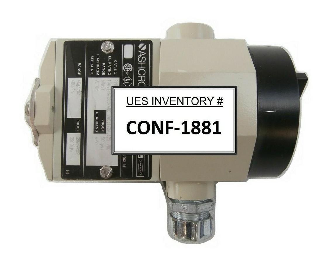 Used Ashcroft PPDN4GGV25 Pressure Switch AMAT Applied Materials 0010-00331 Working
