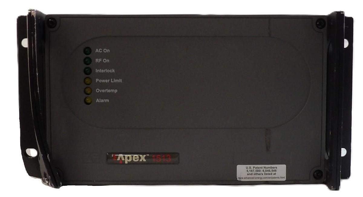 Used Apex 1513 AE Advanced Energy RF Generator 1.5kW @ 13.56MHz Untested As-Is