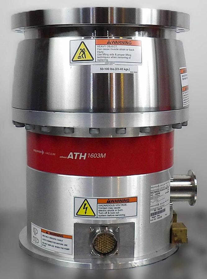 Used ATH 1603M Pfeiffer Vacuum Y25221B0 Turbomolecular Pump with Cable Working