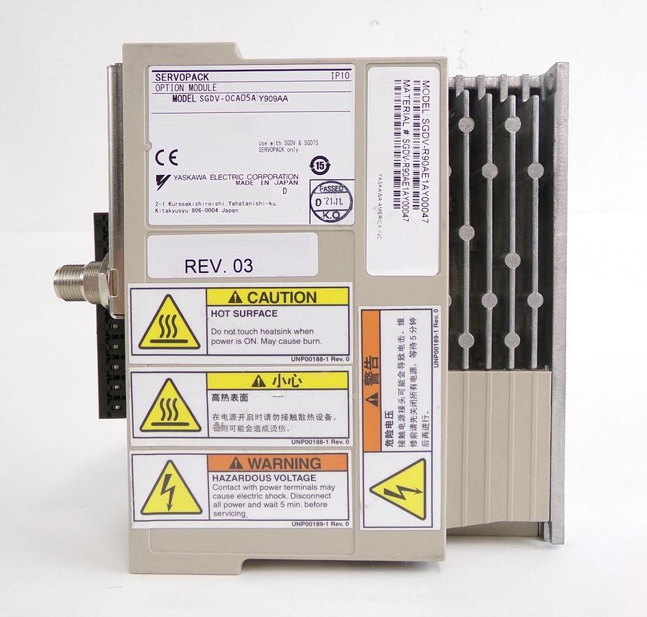 Used Yaskawa Electric SGDV-OCA05A-Y909AA Servo Drive SERVOPACK Lot of 2 Working