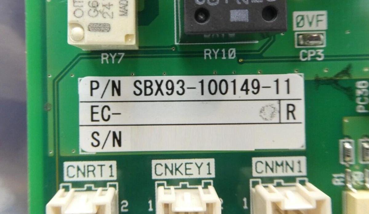 Used Sinfonia SBX08-000089-11 SLPCPU6A PCB SBX93-100149-11 Shinko Damaged Relay As-Is