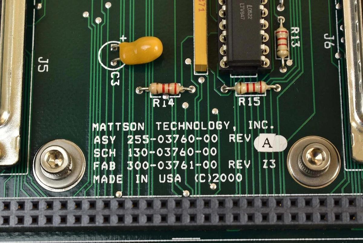 Used Mattson 255-03761-00 PCB Assembly