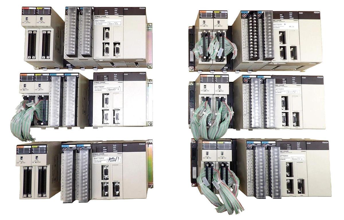Used Omron C200HE Programmable Logic Controller SYSMAC Reseller Lot of 6 Working