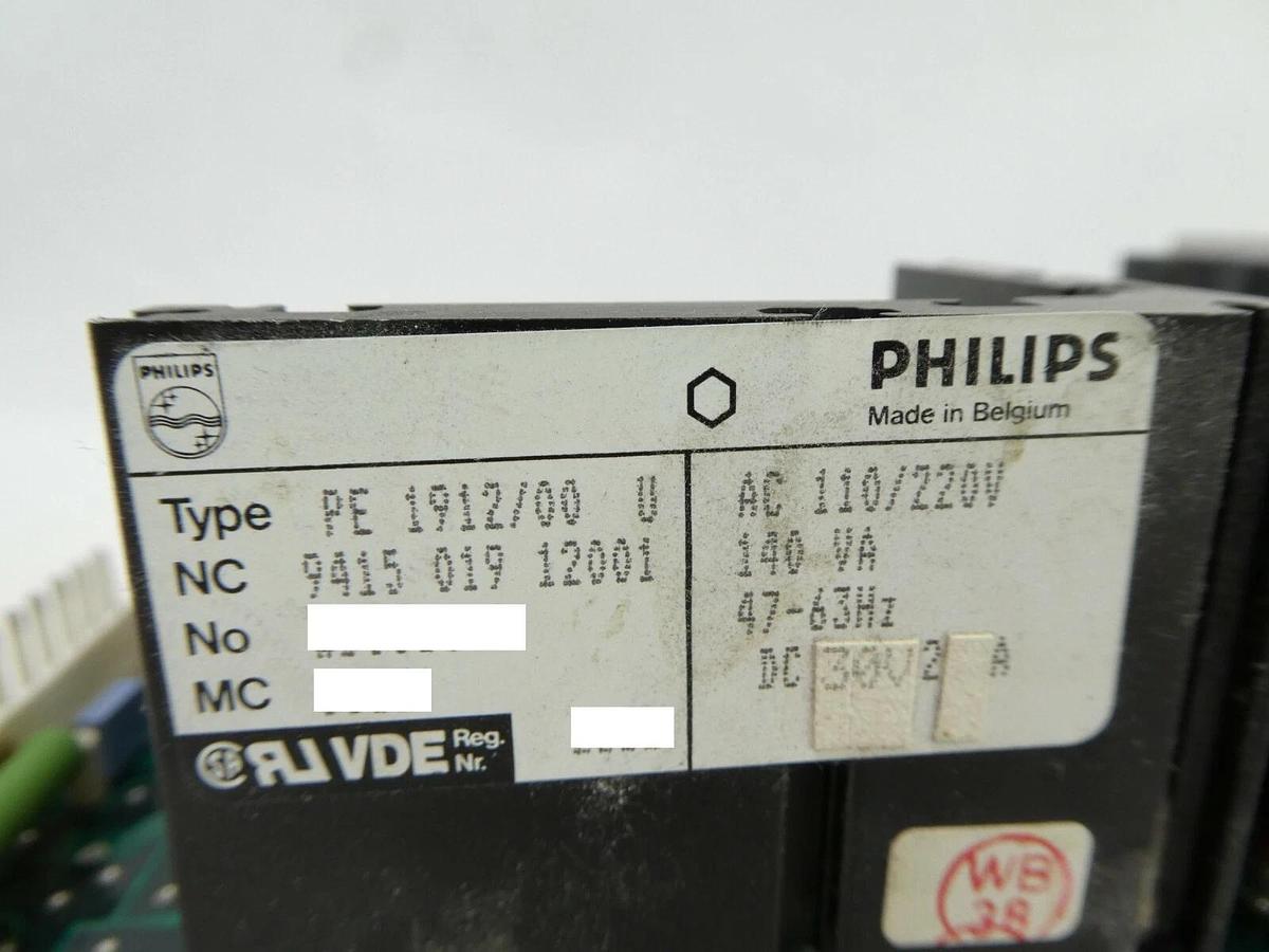 Used Phillips PE 1912/00 U Power Supply PCB Card FEI 4022 192 94701 XL 30 ESEM Spare
