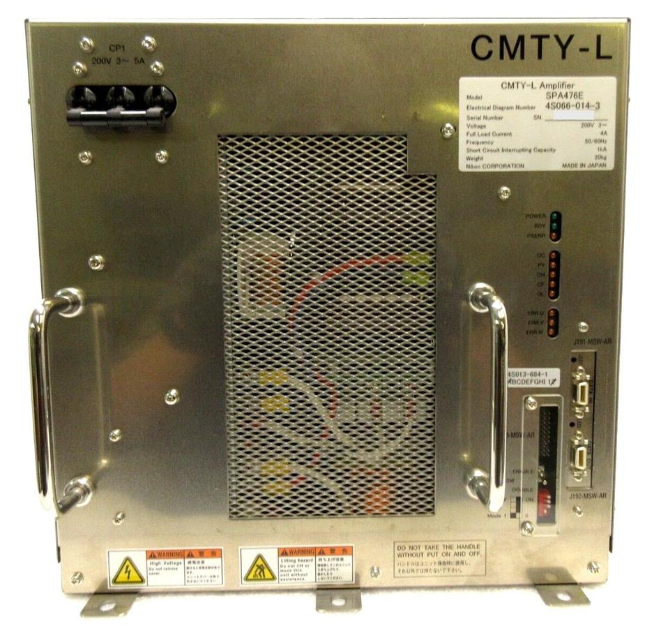 Used Nikon 4S066-014-3 CMTY-L Amplifier Module SPA476E 4S013-684-1 NSR Series Working