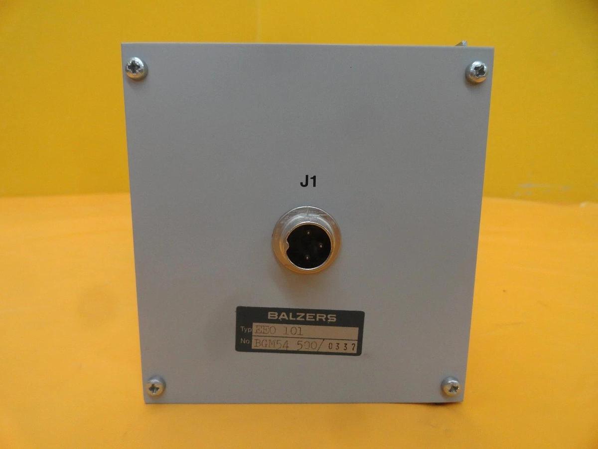 Used Balzers BG M54 500 Emergency Stop Module EEO 101 EEO101 Used Working