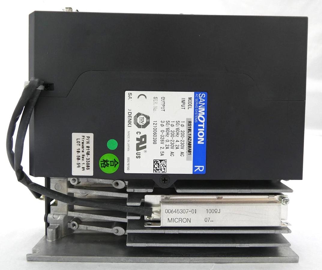 Used Sanyo Denki RS10L1AZA00A01 Servo Drive SANMOTION R Reseller Lot of 2 Working