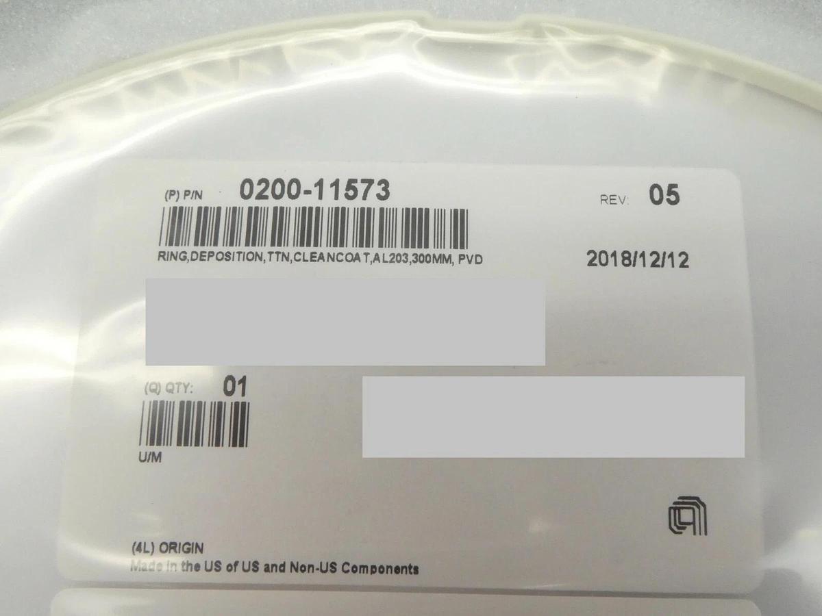 AMAT Applied Materials 0200-11573 300mm Ceramic Deposition Ring New