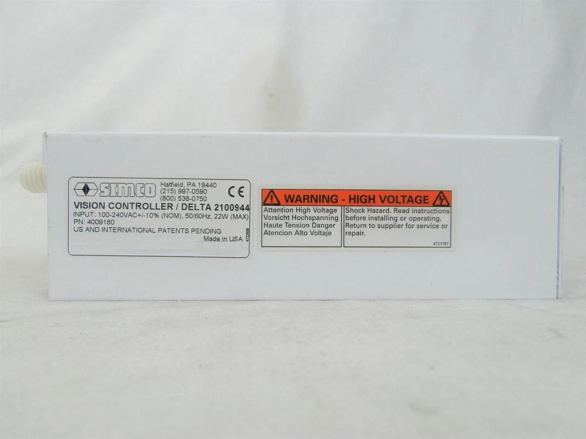 Used Simco 4009180 Ionizing Bar Controller VISion Delta 2100944 Used Working