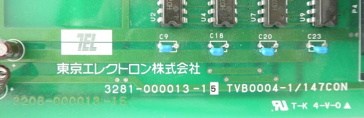Used TEL Tokyo Electron 3281-000013-15 Processor PCB Card TVB0004-1/147CON Working