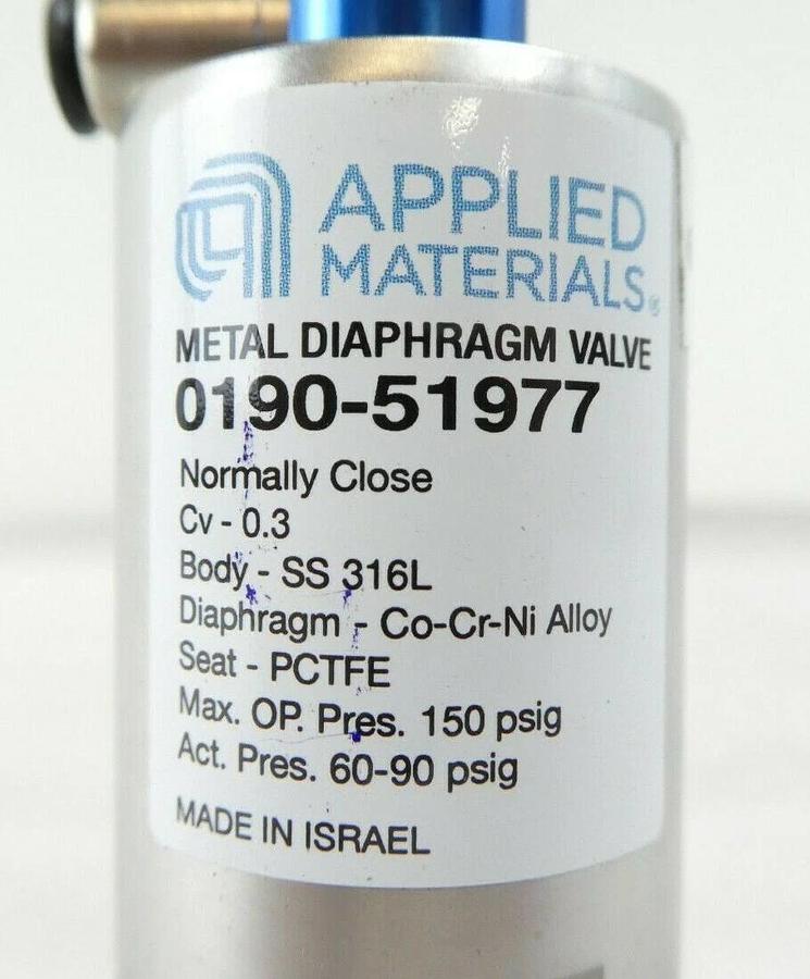 Used AMAT Applied Materials 0190-51977 Diaphragm Valve Reseller Lot of 17 Working